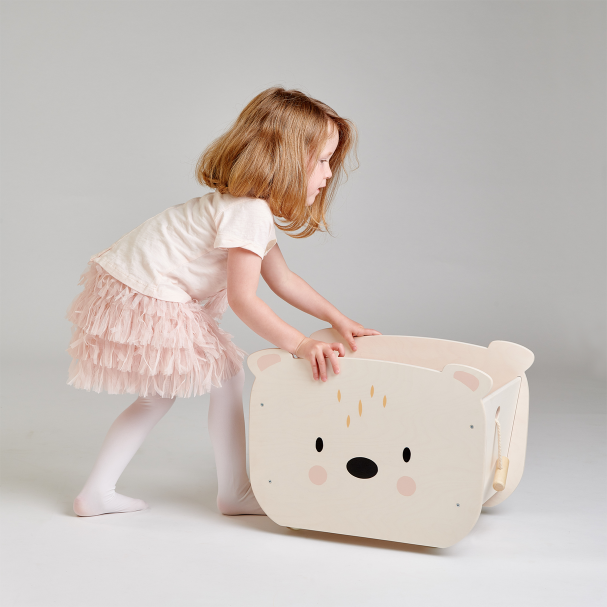 Pull Along Bear Cart - HoneyBug