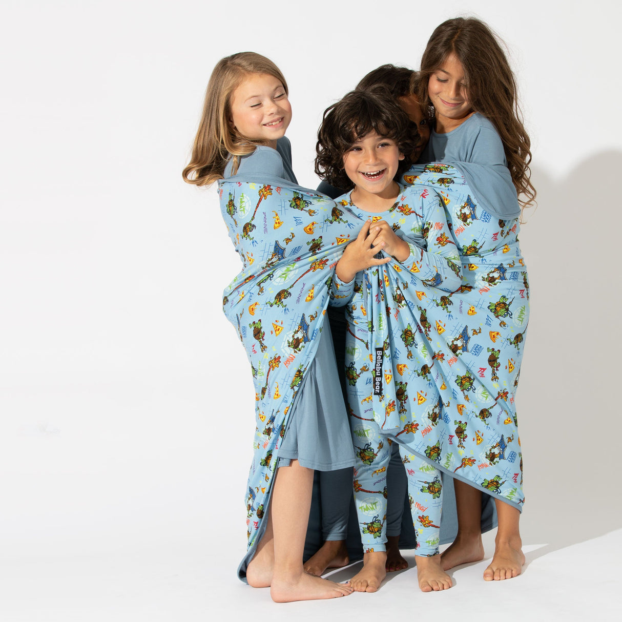 Oasis Teal Bamboo Girls' Long Sleeve Dress - HoneyBug