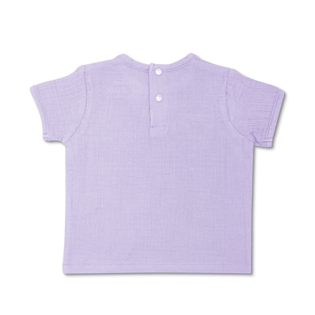 Muslin Short Sleeve Shirt - Lavender - HoneyBug