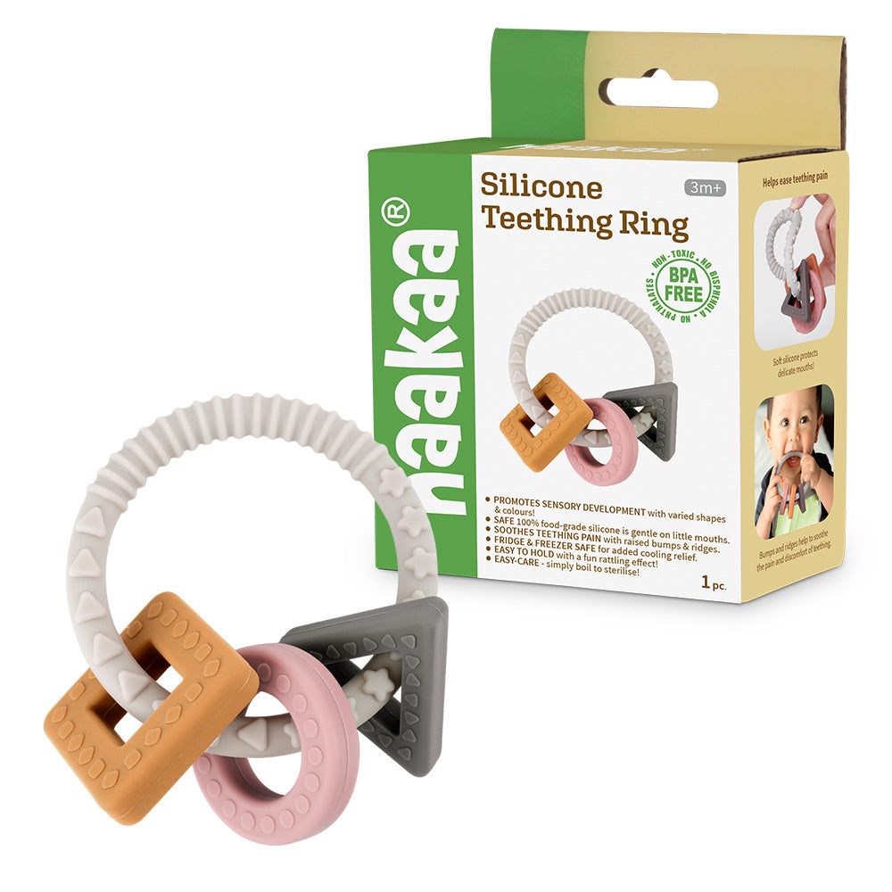 Haakaa Silicone Teething Ring - HoneyBug