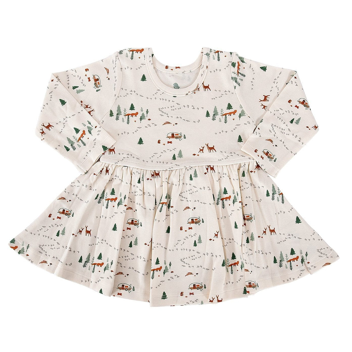 long sleeve twirl dress | into the woods