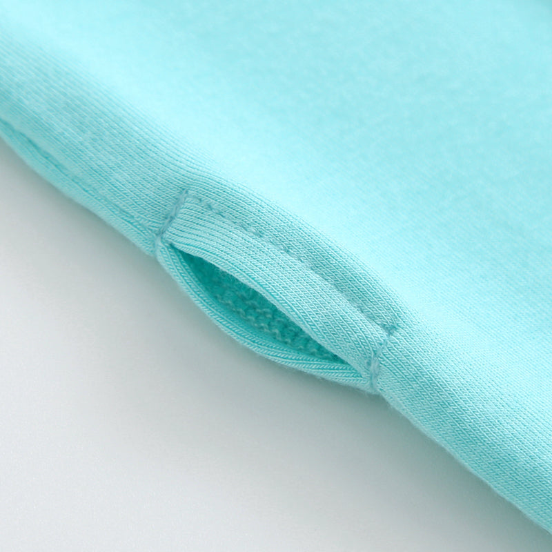 Tranquil Turquoise Zippered Baby Romper