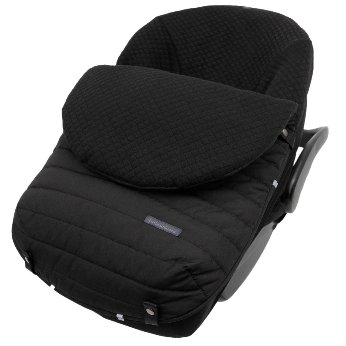 Infant Car Seat Footmuff - Black - HoneyBug