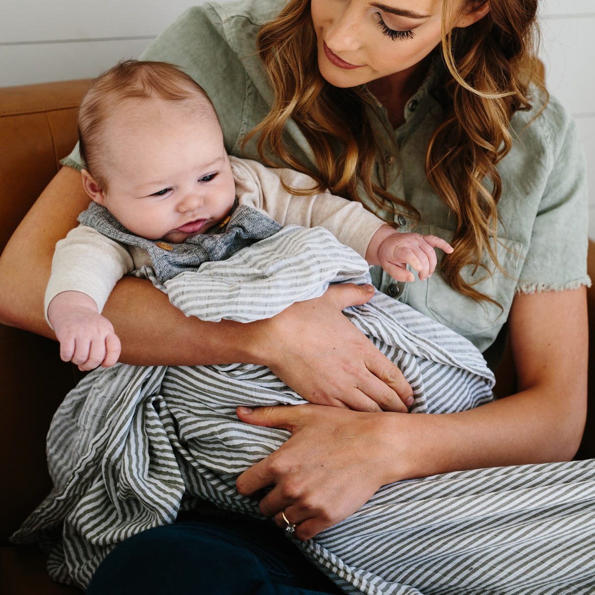 Cotton Muslin Swaddle Blanket 3 Pack - Forest Friends 2 - HoneyBug