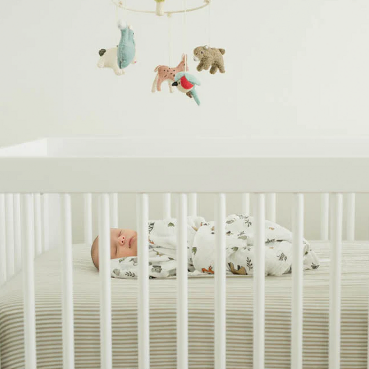 Cotton Muslin Swaddle Blanket - Forest Friends - HoneyBug