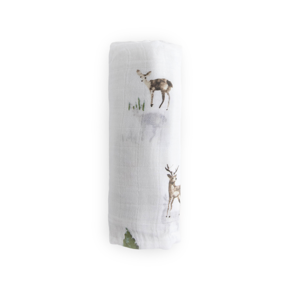 Cotton Muslin Swaddle Blanket - Oh Deer! - HoneyBug