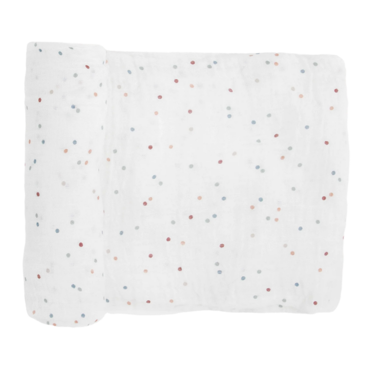 Cotton Muslin Swaddle Blanket - Dots - HoneyBug