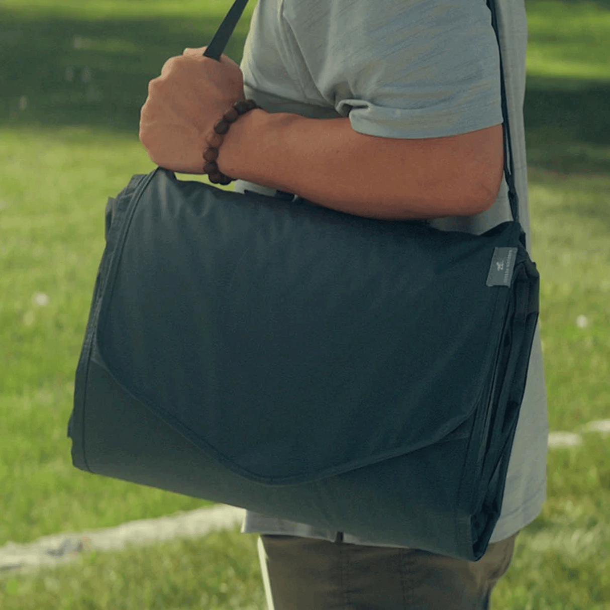 Outdoor Blanket - Chroma Rugby Stripe - HoneyBug