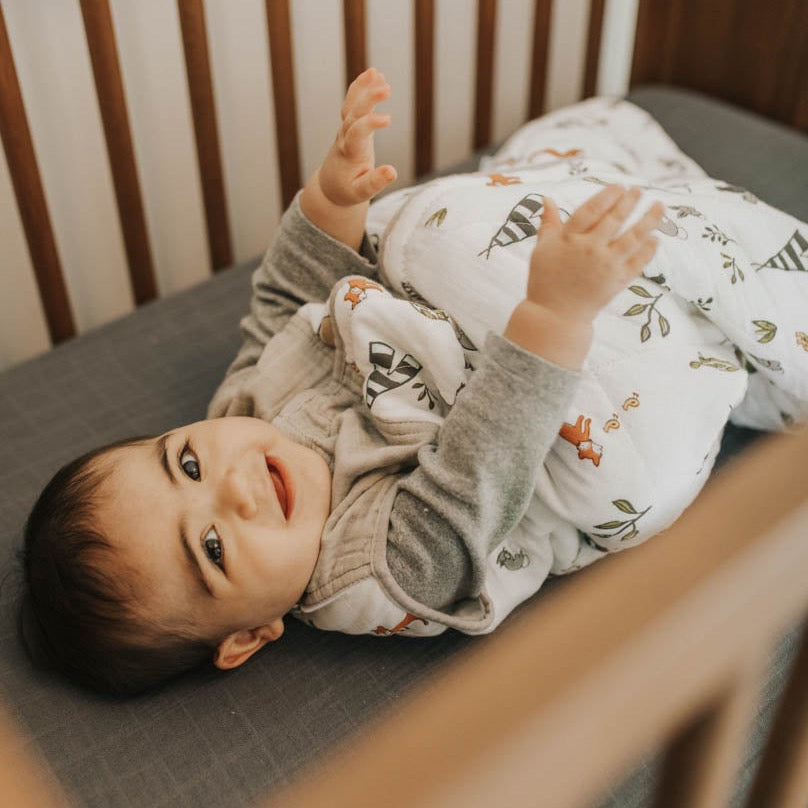 Cotton Muslin Sleep Bag - Forest Friends - HoneyBug