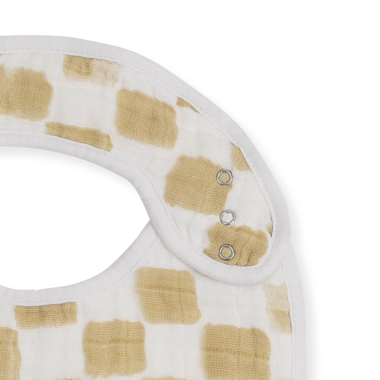 Cotton Muslin Classic Bib 3 Pack - Adobe Checker - HoneyBug