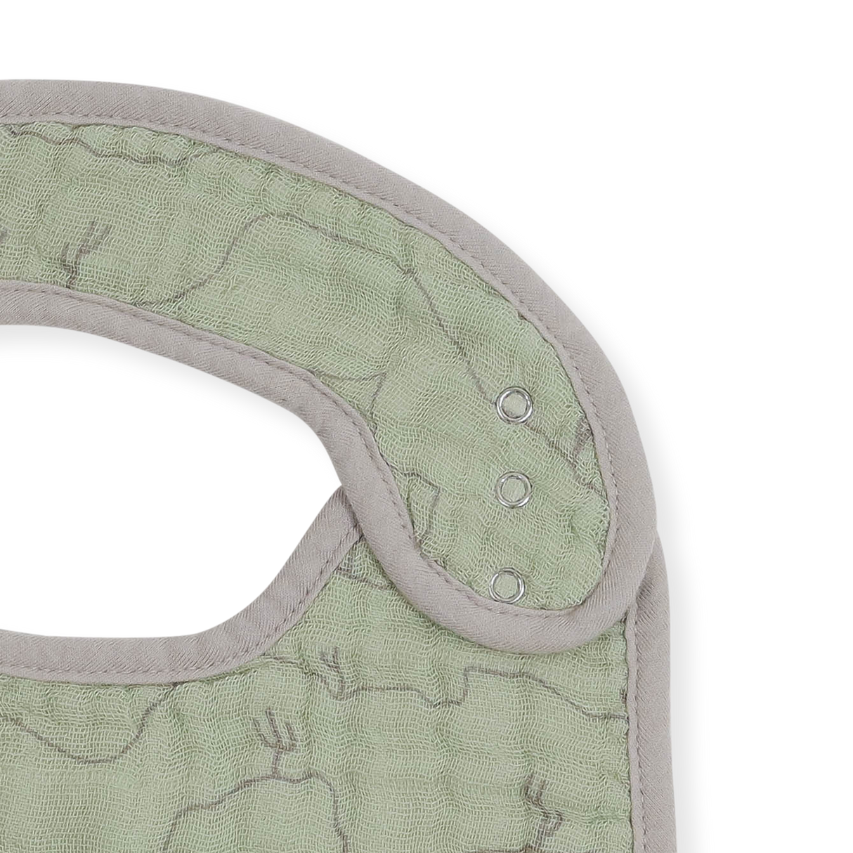 Cotton Muslin Classic Bib 3 Pack - Adobe Checker - HoneyBug