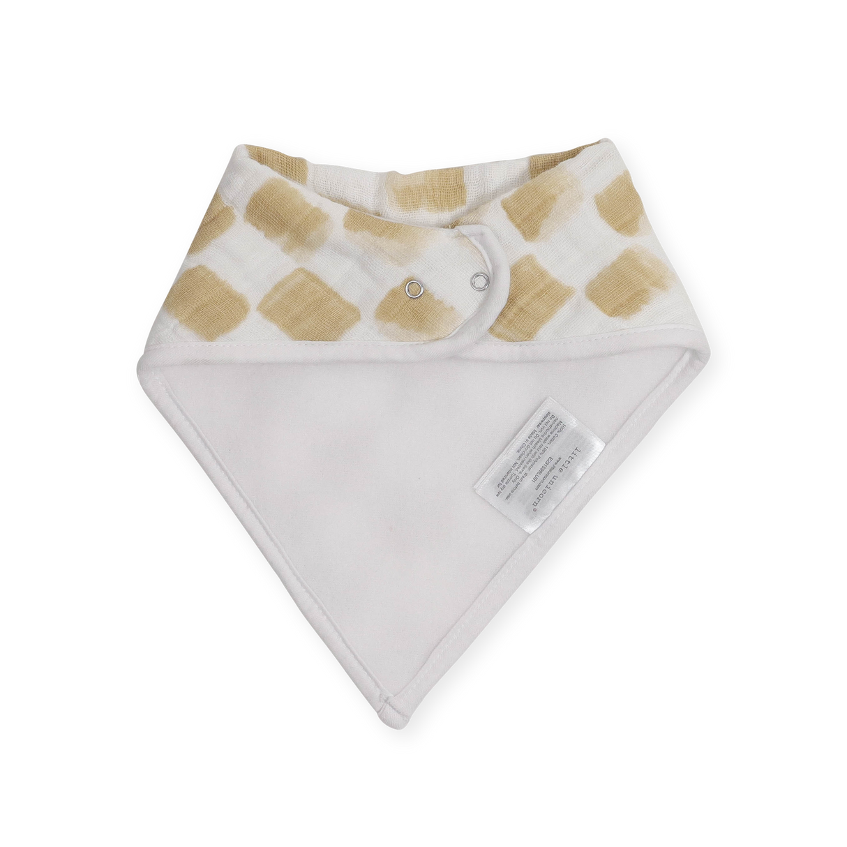 Cotton Muslin + Fleece Bandana Bib 4 Pack - Adobe Checker - HoneyBug