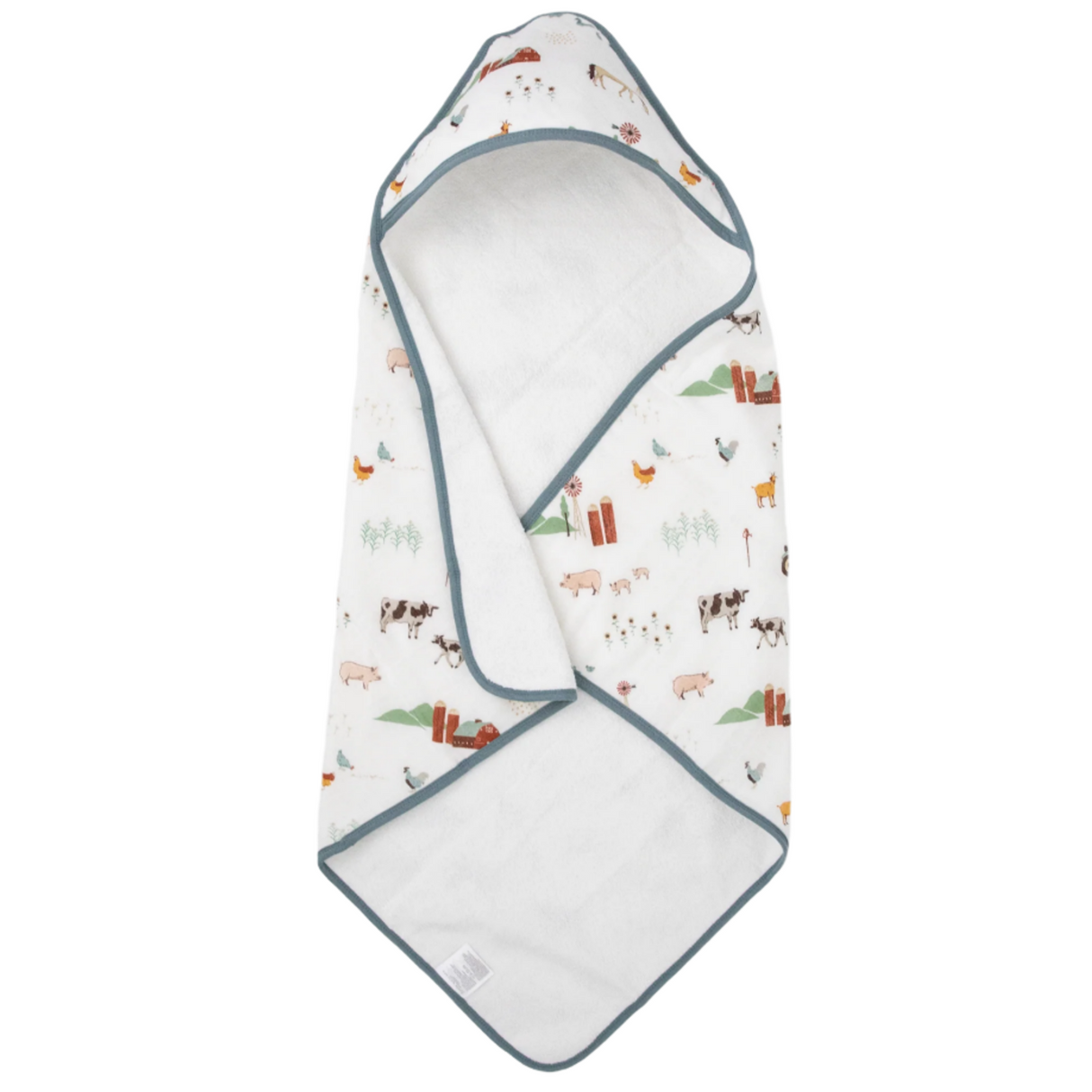 Infant Hooded Towel - Farmyard - HoneyBug