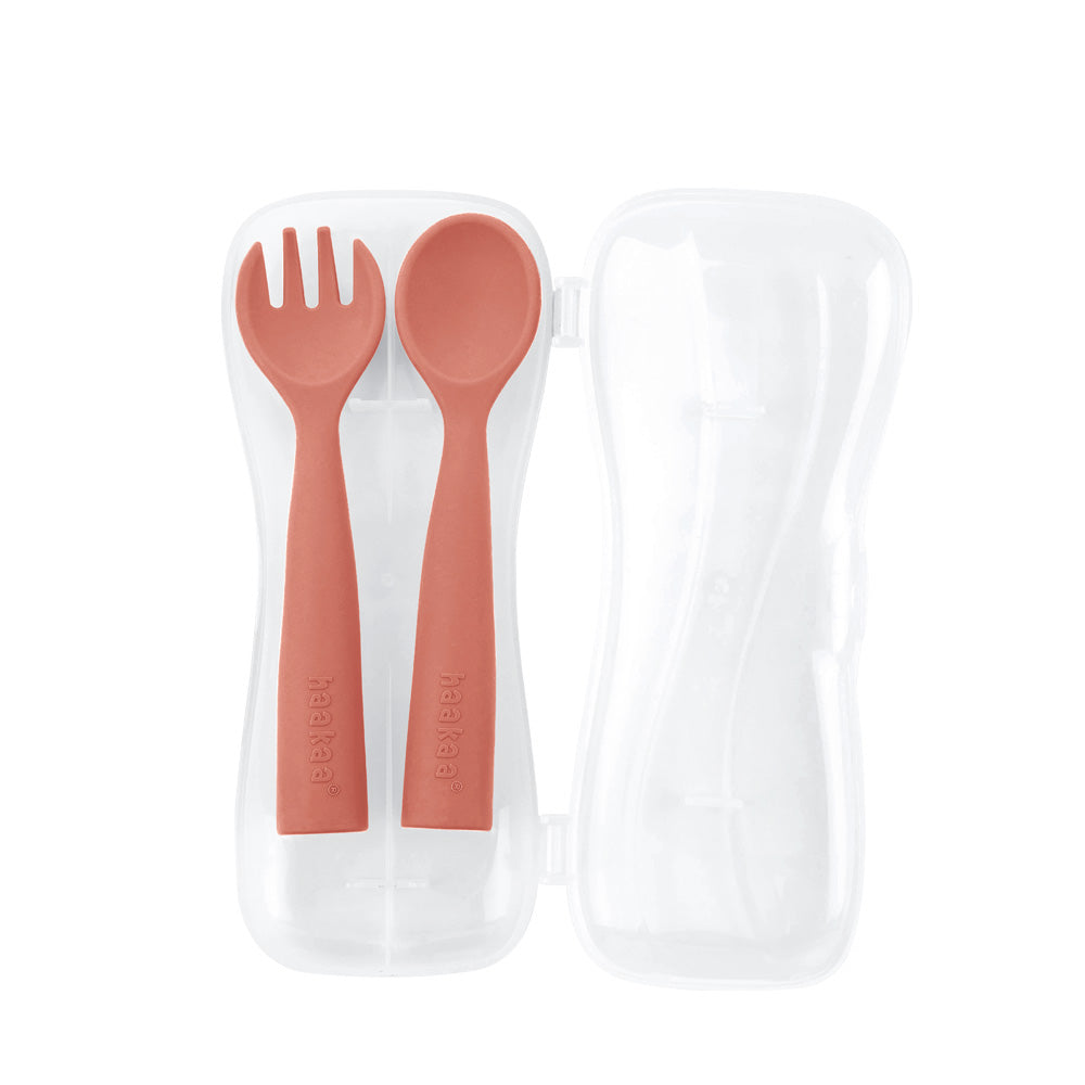 Haakaa Bendy Silicone Cutlery Set - HoneyBug
