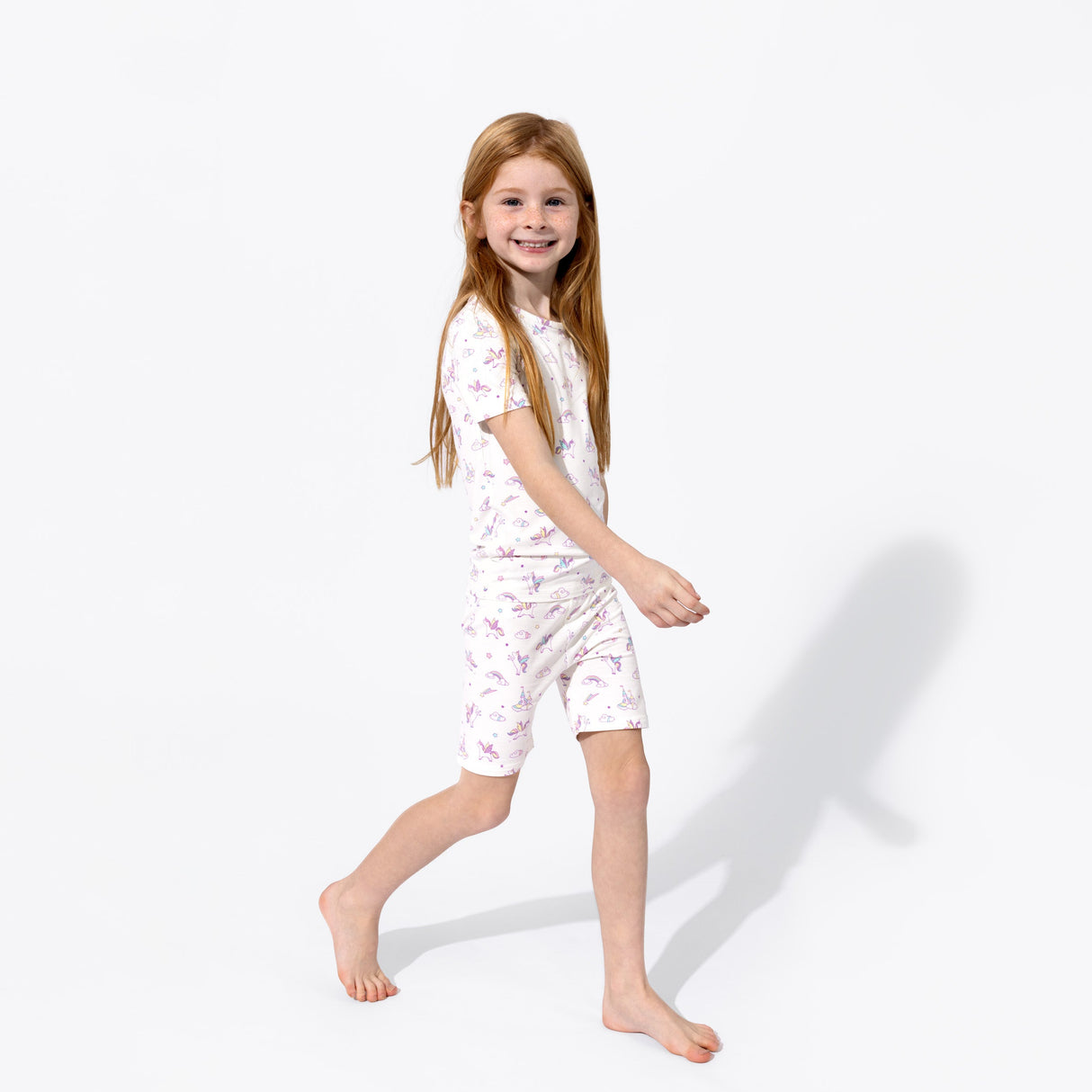 Unicorn Bamboo Kids Pajama Short Set - HoneyBug