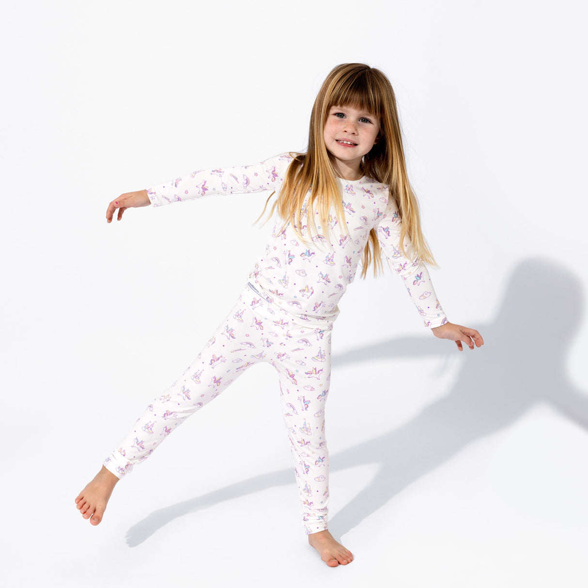 Unicorn Bamboo Kids Pajamas - HoneyBug