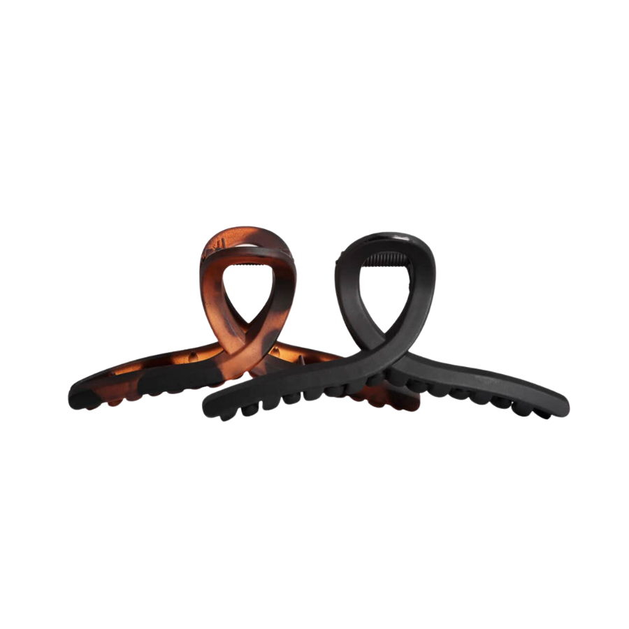 Large Loop Claw Clips 2pc - Recycled Plastic by KITSCH - HoneyBug 