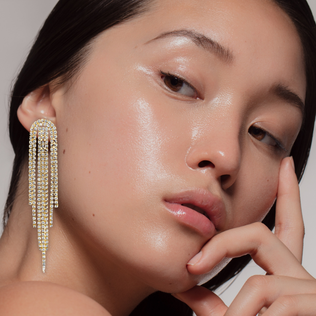 Rebecca Tassel Chain Earring - HoneyBug