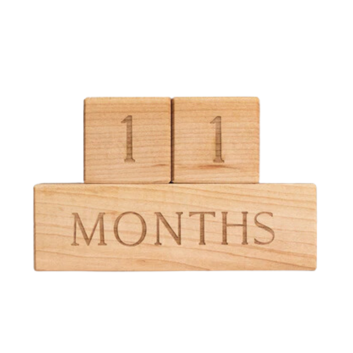Modern Wooden Milestone Blocks - HoneyBug