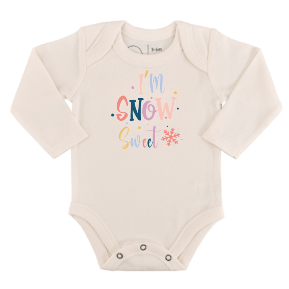 graphic bodysuit | snow sweet (long sleeve) - HoneyBug