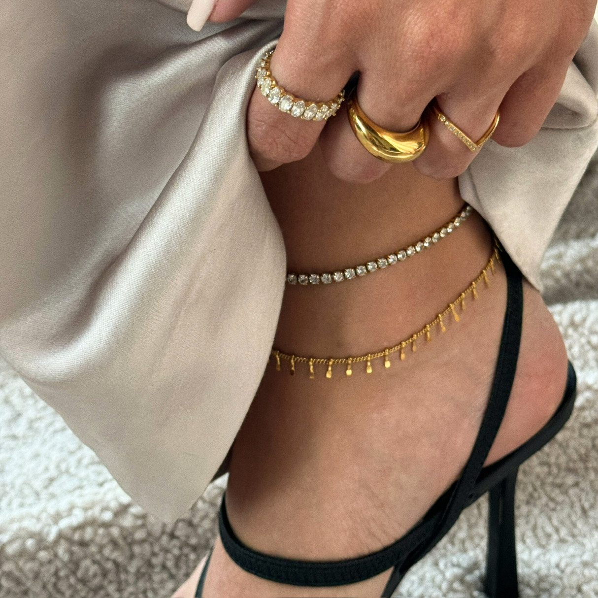 Adilene Chain Anklet - HoneyBug