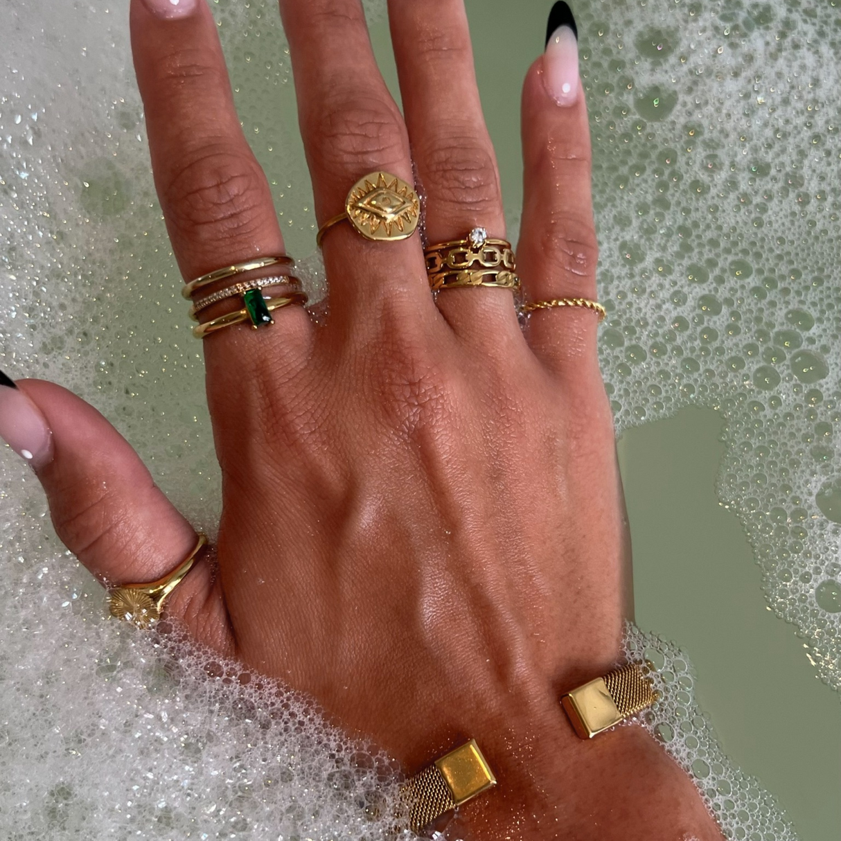 Tarryn Double Ring - HoneyBug