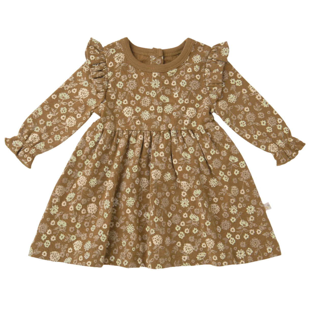 Organic Ruffle Dress - Wildflower - HoneyBug