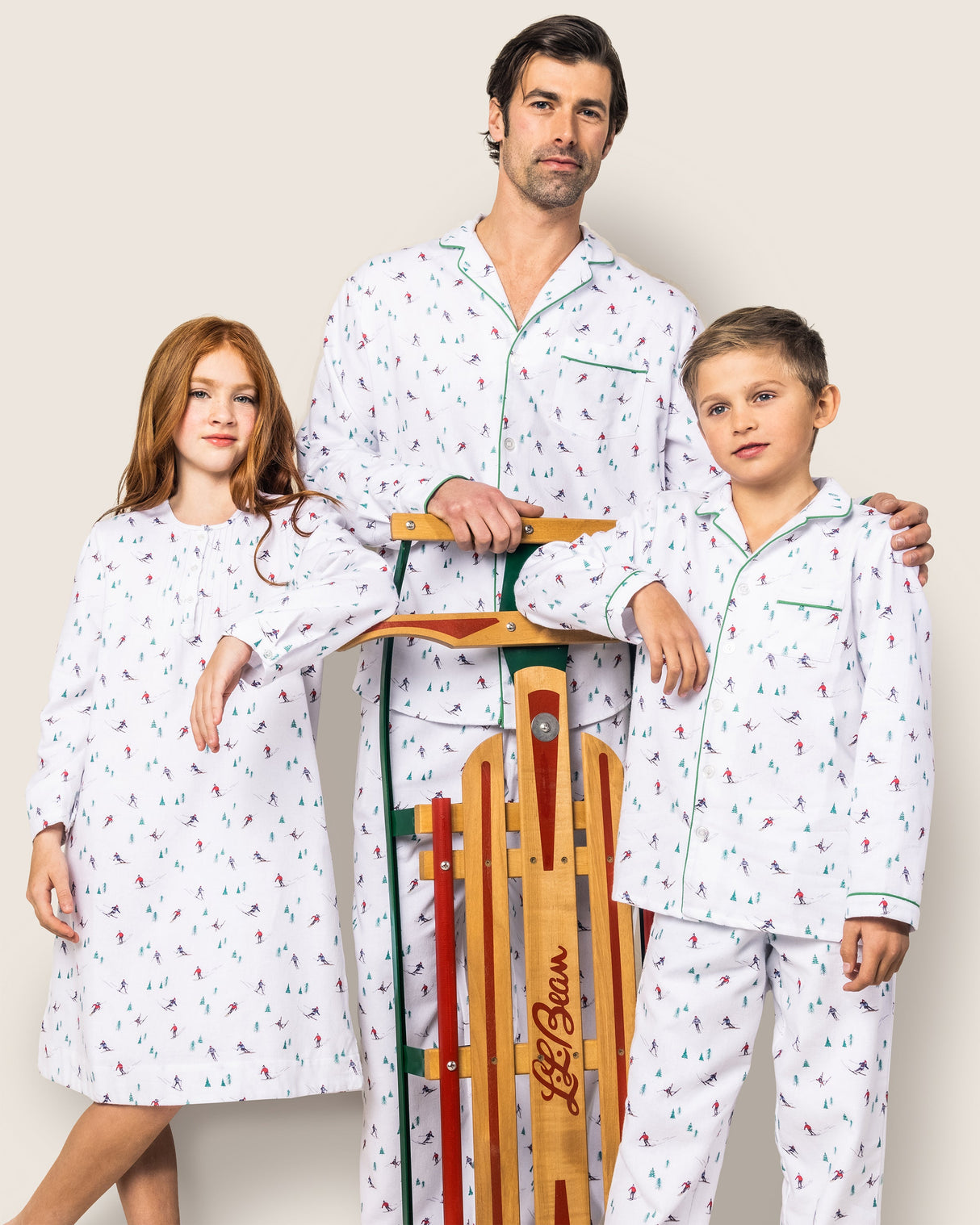 Kid's Flannel Pajama Set in Après Ski - HoneyBug