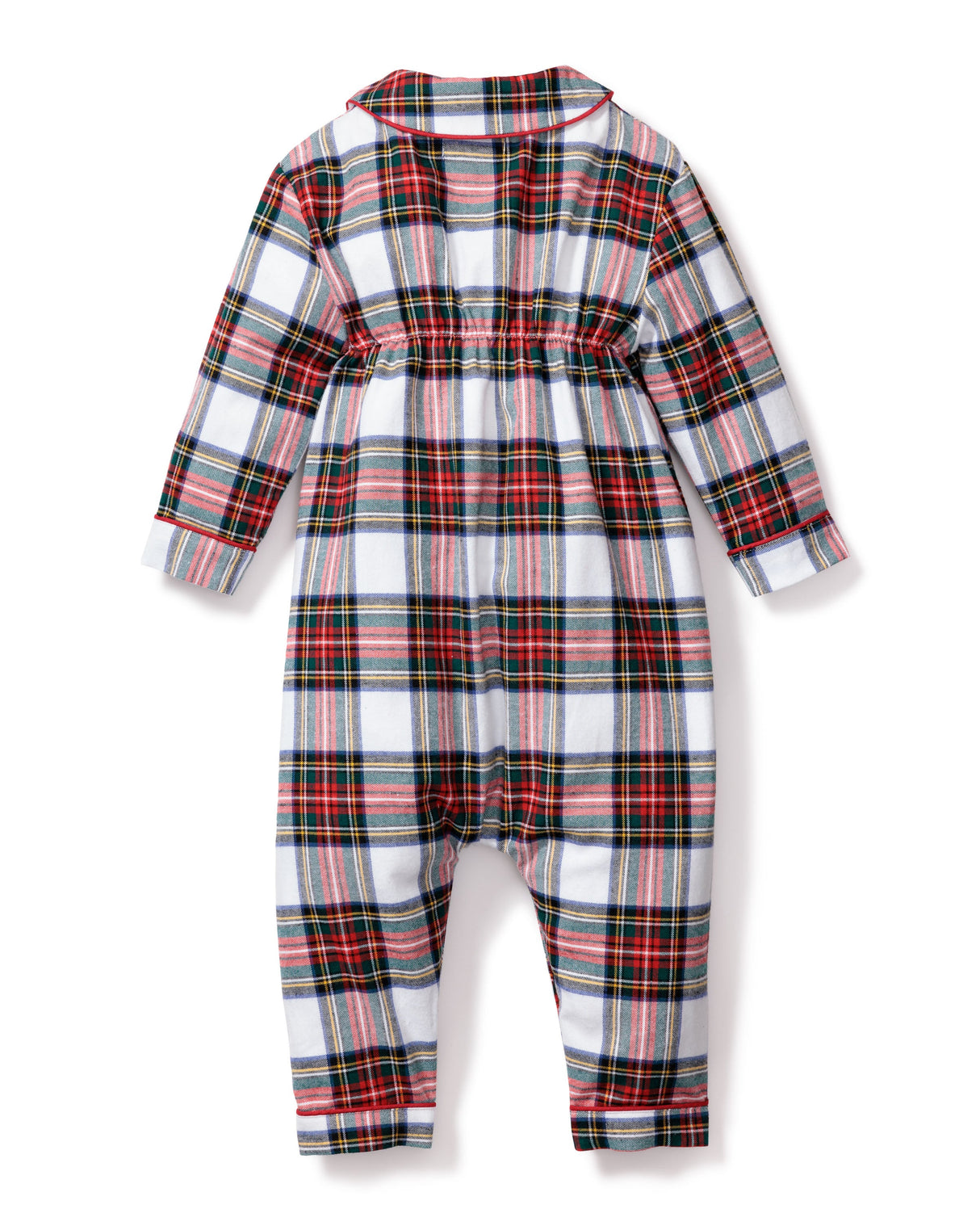 Baby's Brushed Twill Cambridge Romper in Balmoral Tartan - HoneyBug