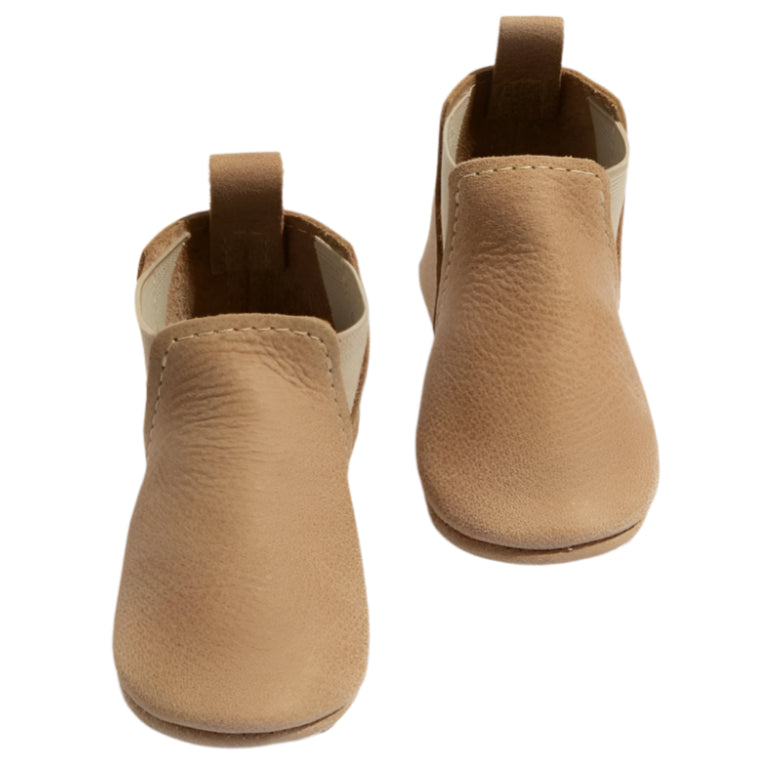 Weathered Brown Chelsea Boot Baby Shoe - HoneyBug
