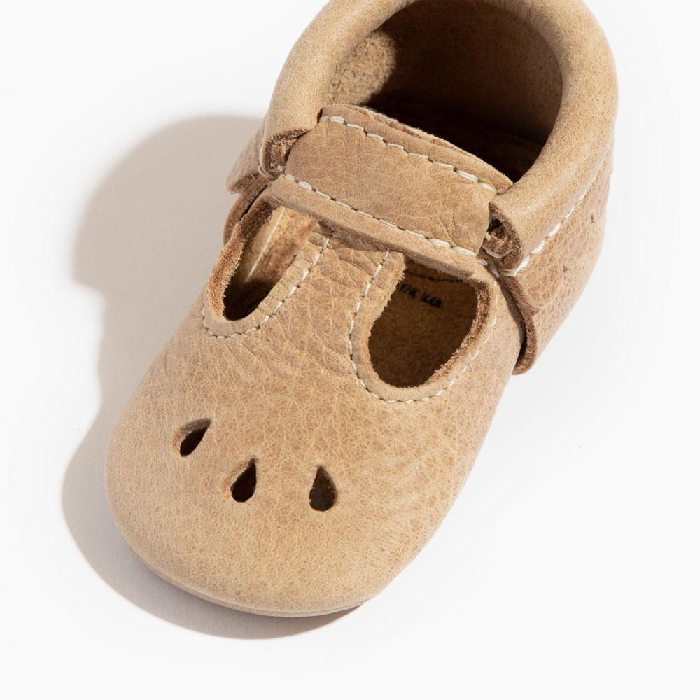 Weathered Brown Mary Jane Baby Shoe - HoneyBug