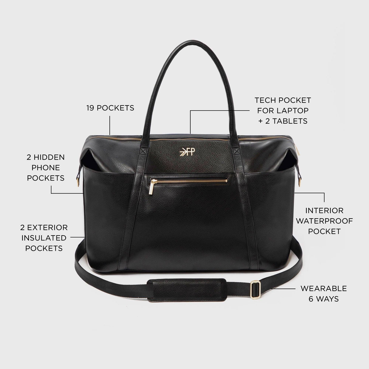 Ebony Classic Weekender - HoneyBug