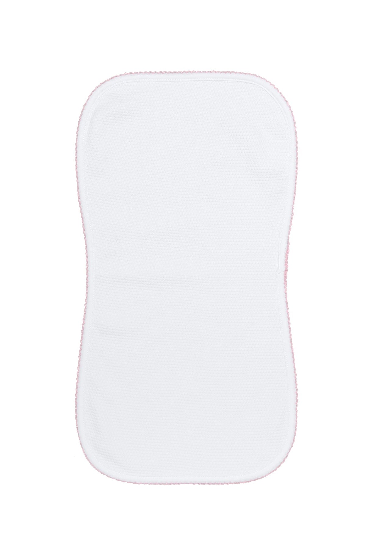 White Bubble Baby Burp Cloth - HoneyBug