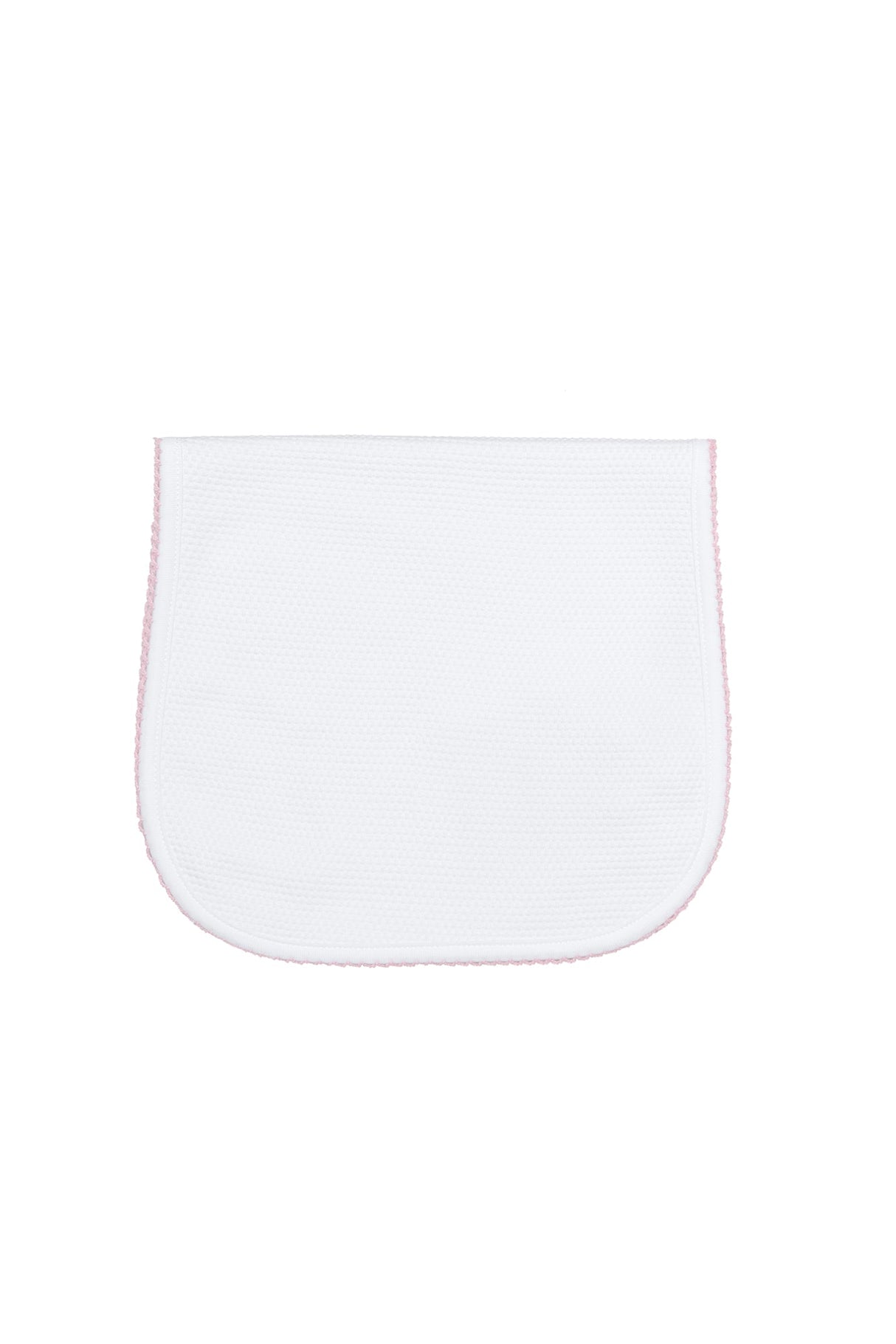 White Bubble Baby Burp Cloth - HoneyBug