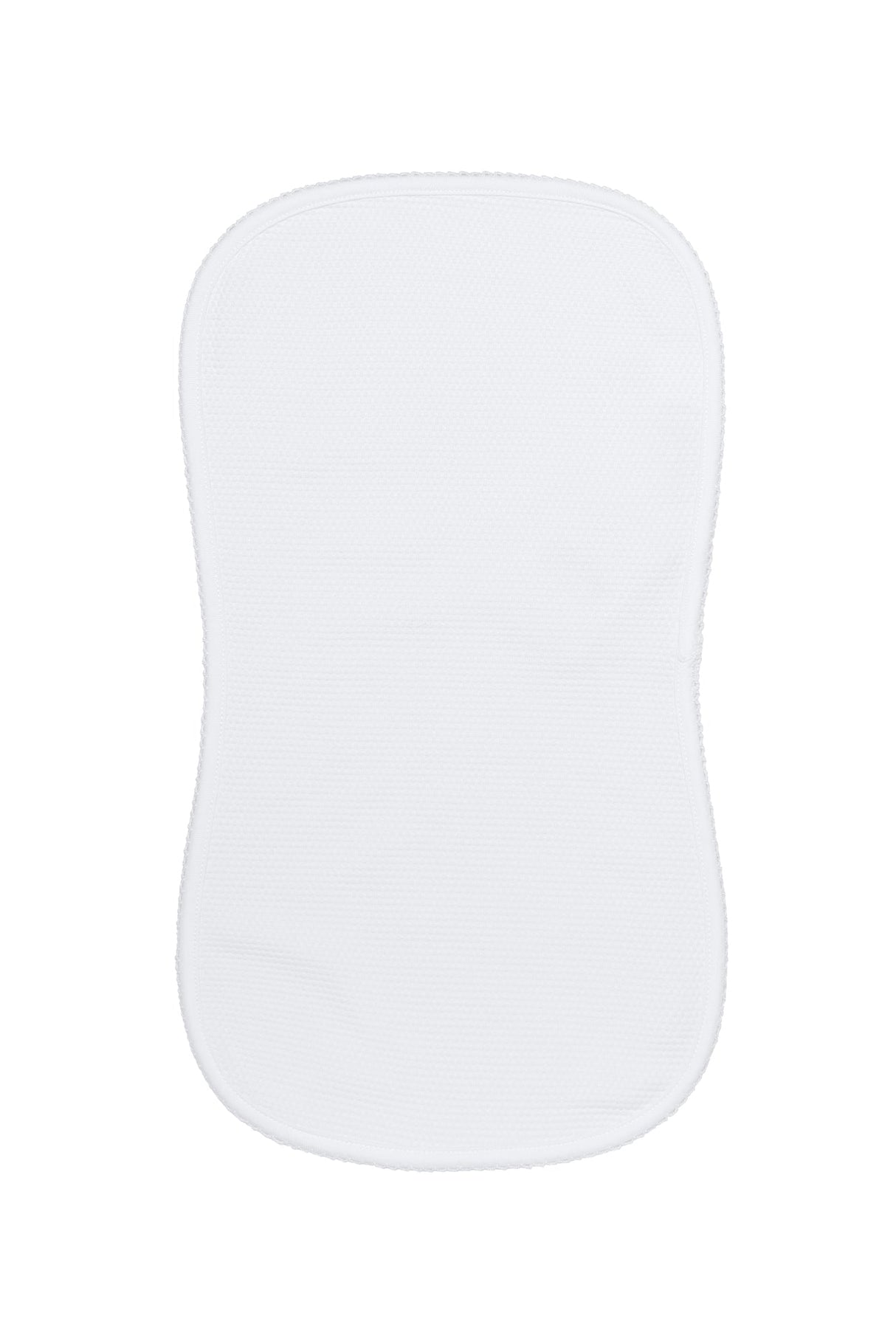 White Bubble Baby Burp Cloth - HoneyBug