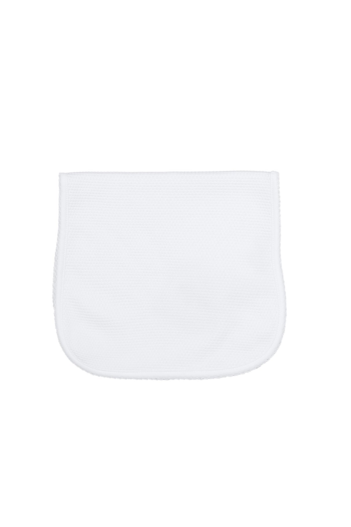 White Bubble Baby Burp Cloth - HoneyBug