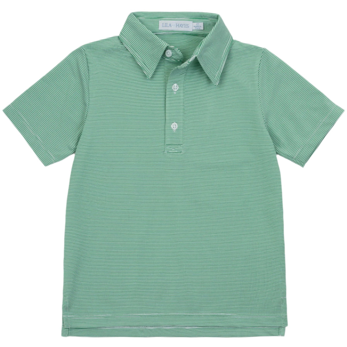 Itsy Bitsy Boys Blue Striped Polo Shirt - Golf main image 0