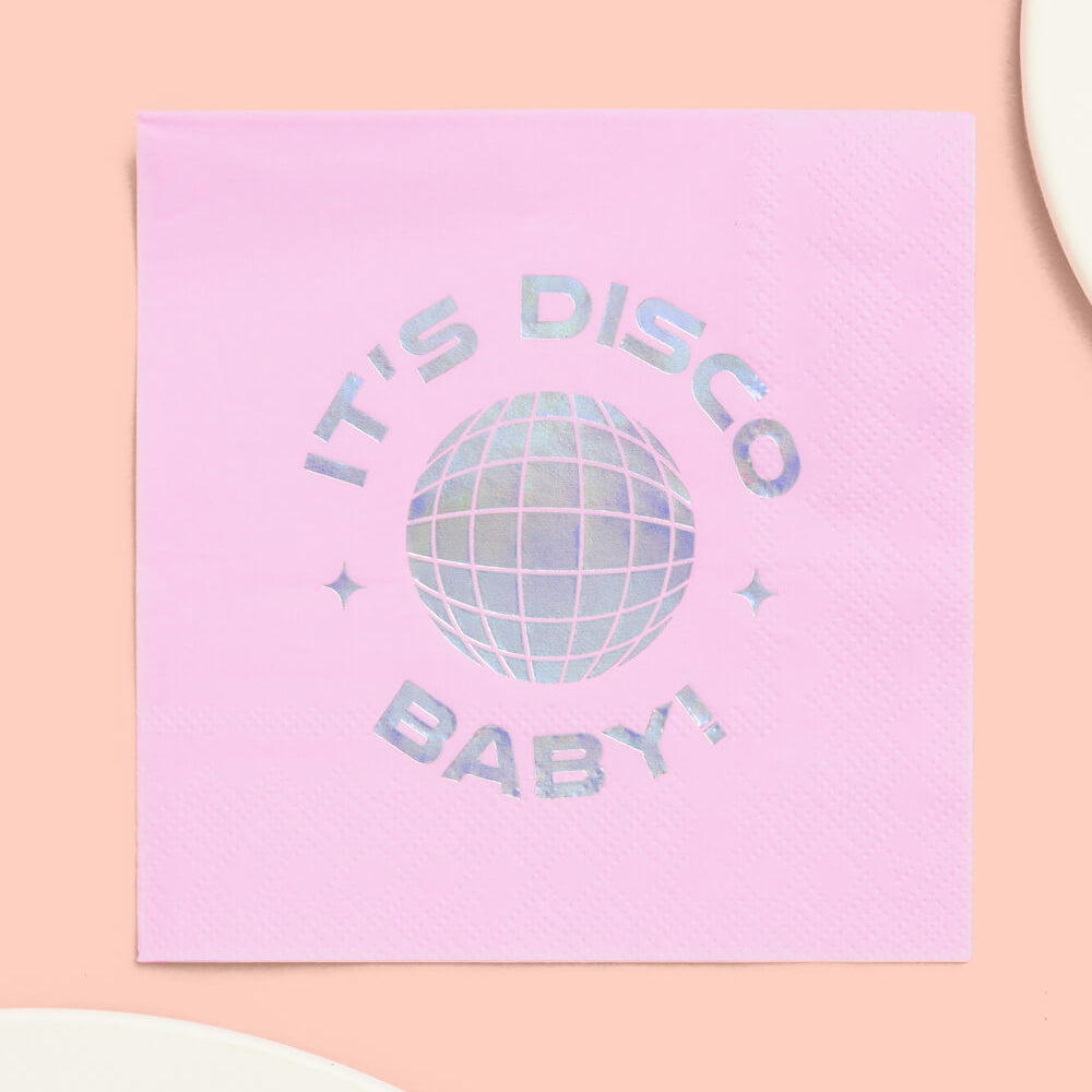 It's Disco, Baby! Napkin - 25 foil napkins