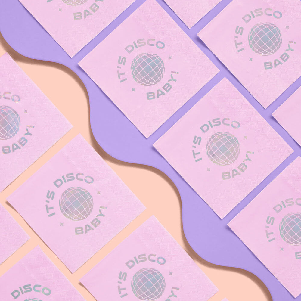 It's Disco, Baby! Napkin - 25 foil napkins