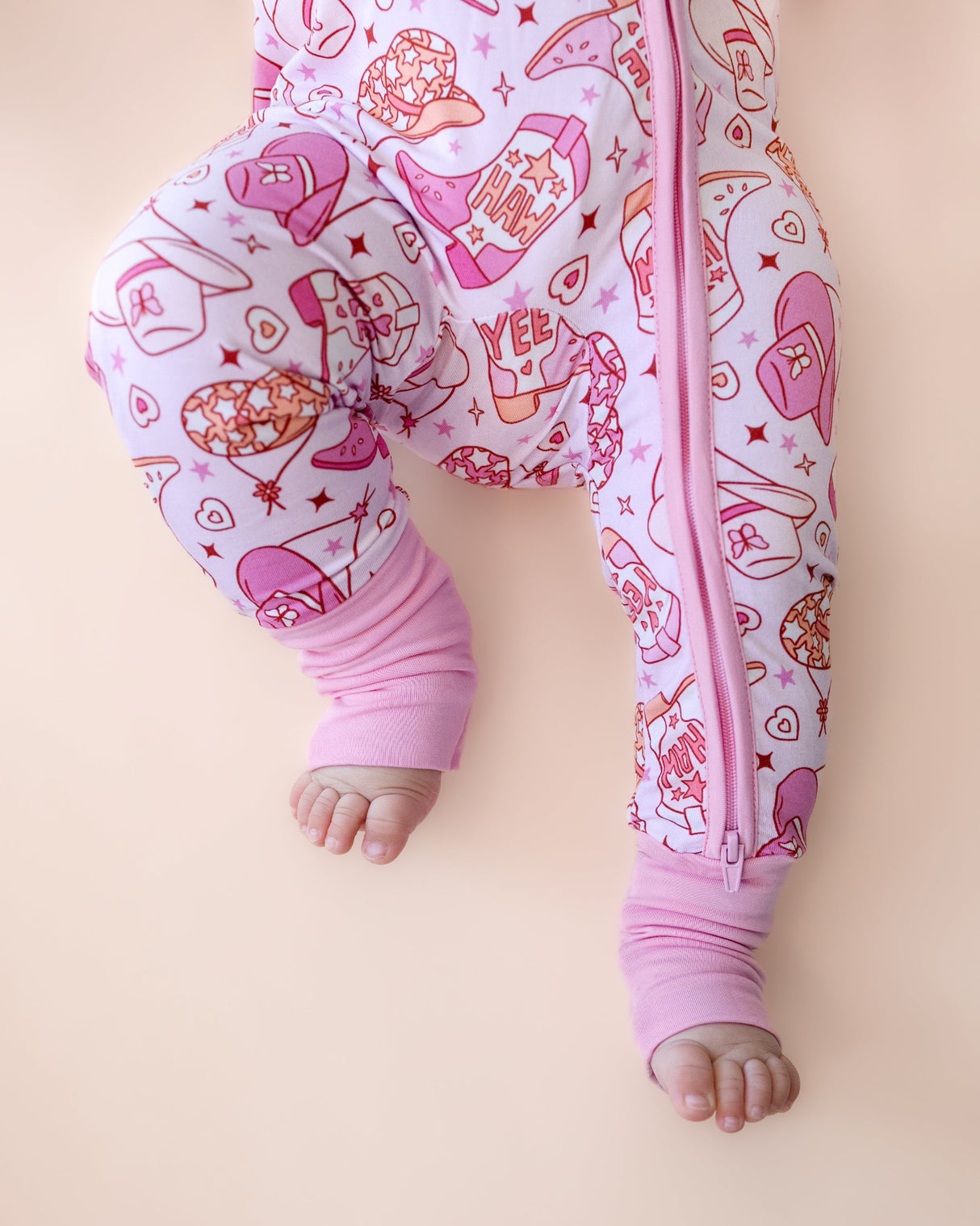 Bamboo Zip Romper | Cowgirl - HoneyBug