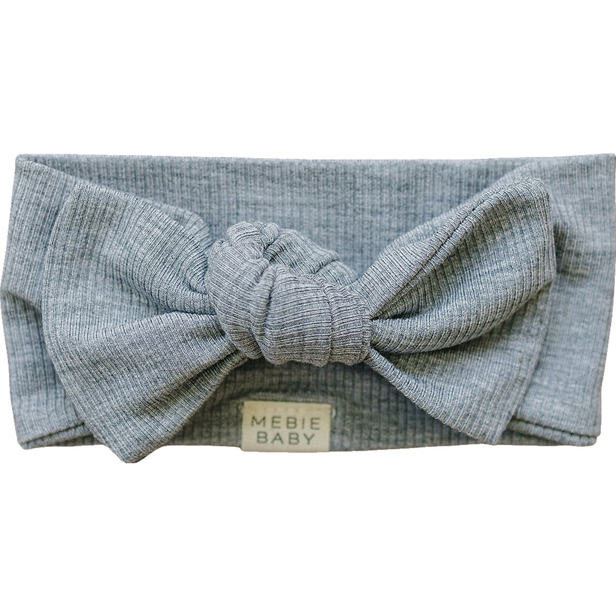 Heather Grey Ribbed Bamboo Head Wrap - HoneyBug