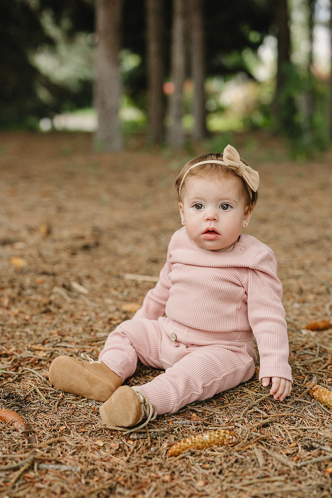 Pink Bodysuit Waffle Set - HoneyBug