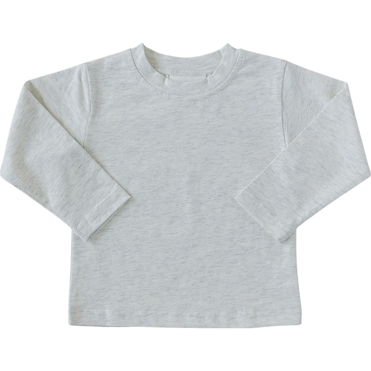 Heather Grey Long Sleeve Cotton Tee - HoneyBug