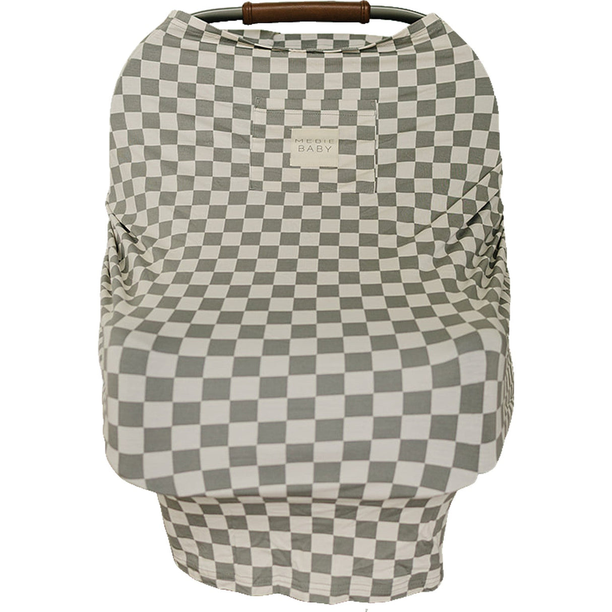 Light Green Checkered Bamboo Multi-Use Cover - HoneyBug