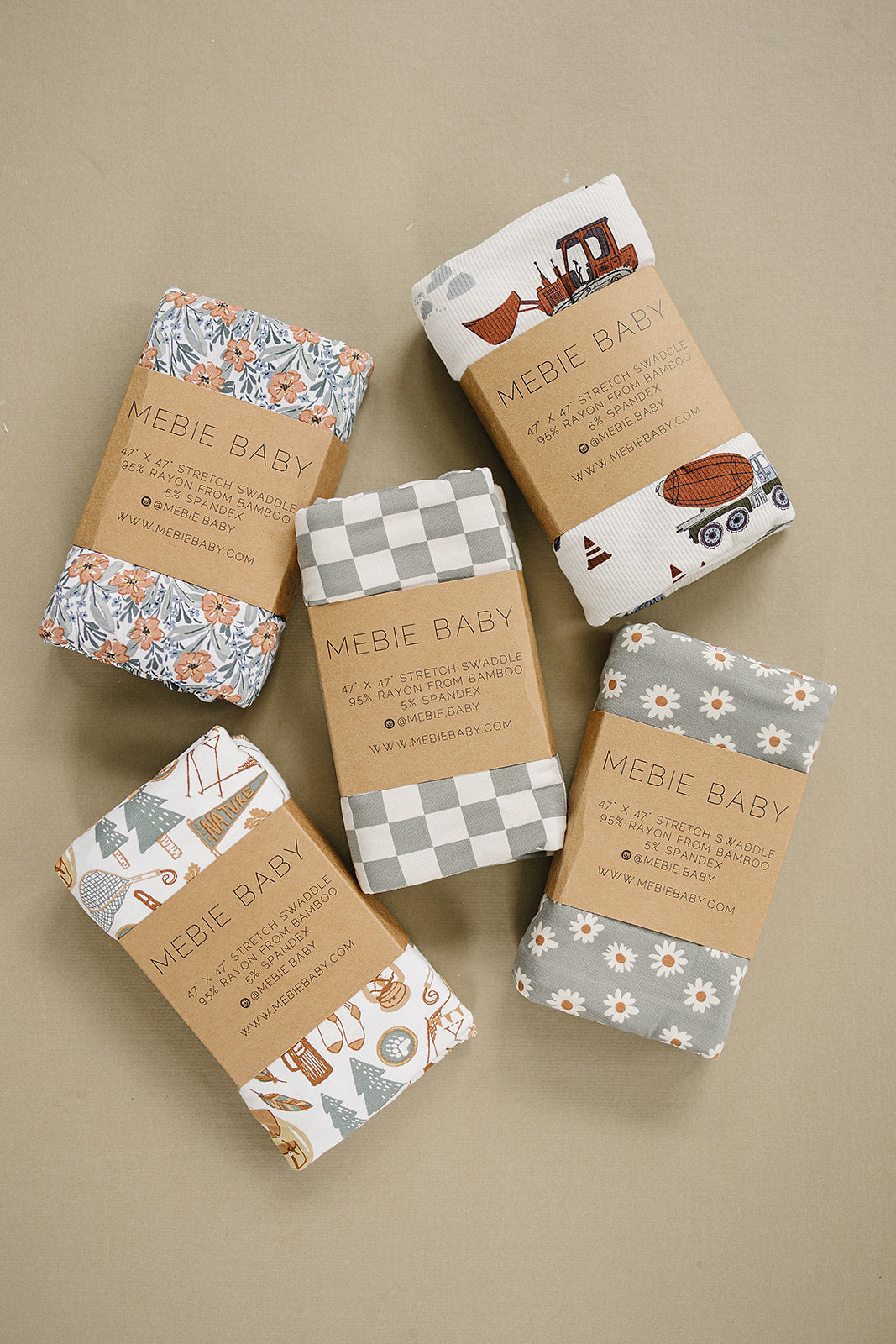 Construction Trucks Bamboo Stretch Swaddle - HoneyBug