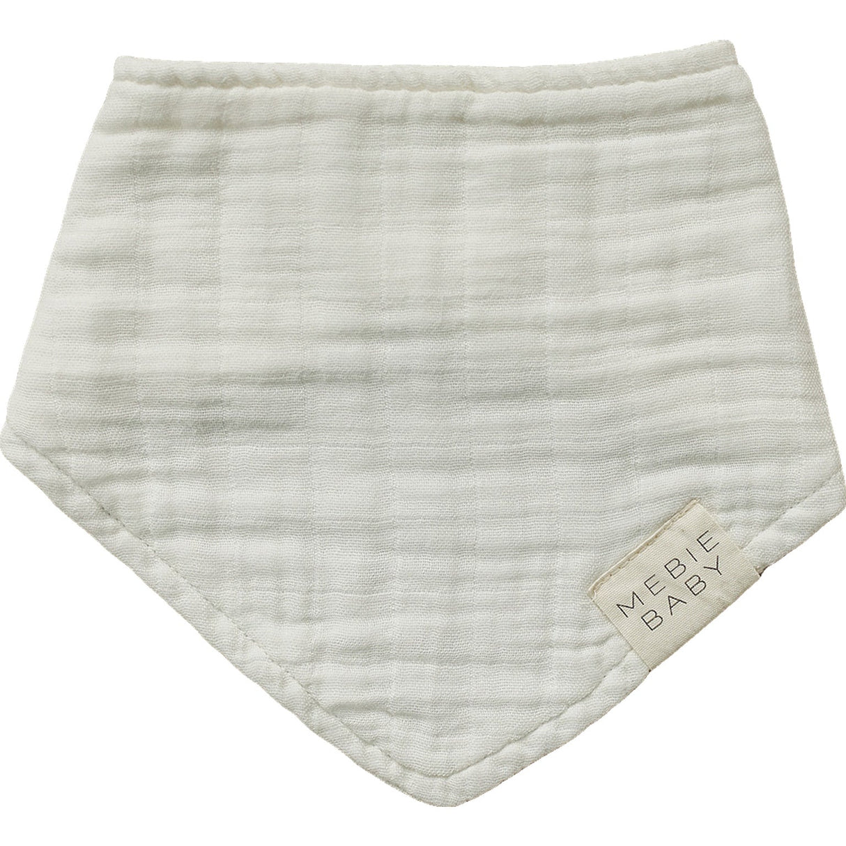 Cream Muslin Bib - HoneyBug