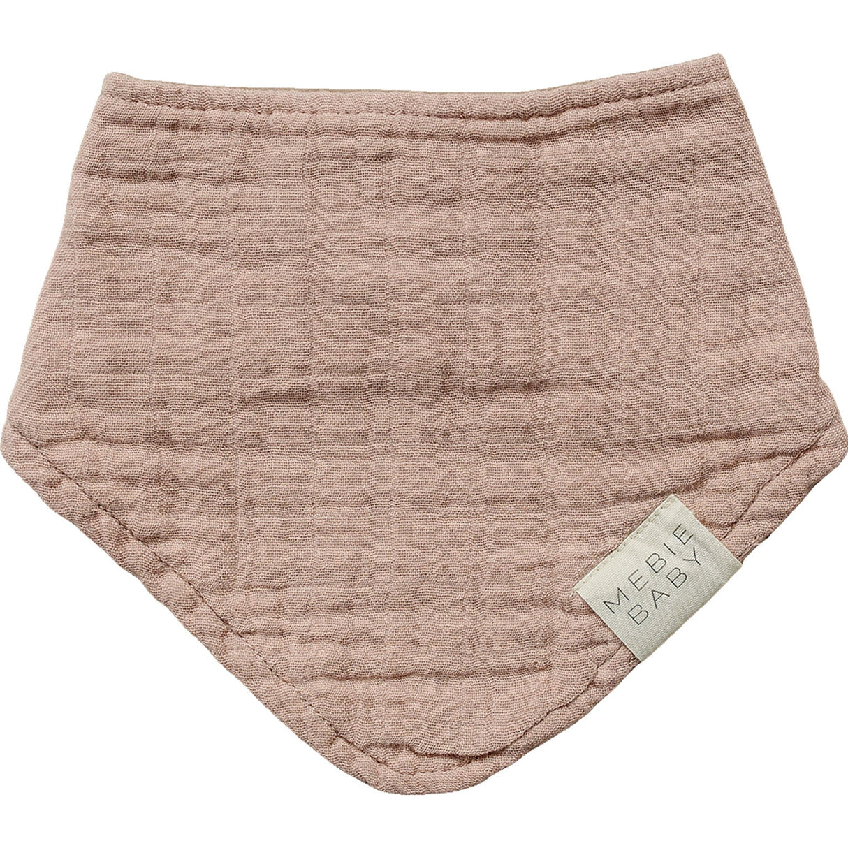 Dusty Rose Muslin Bib - HoneyBug