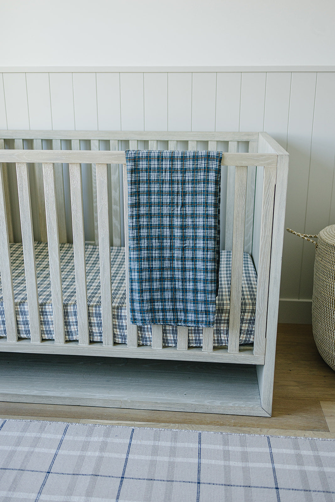 Vintage Plaid + Navy Plaid Muslin Quilt - HoneyBug