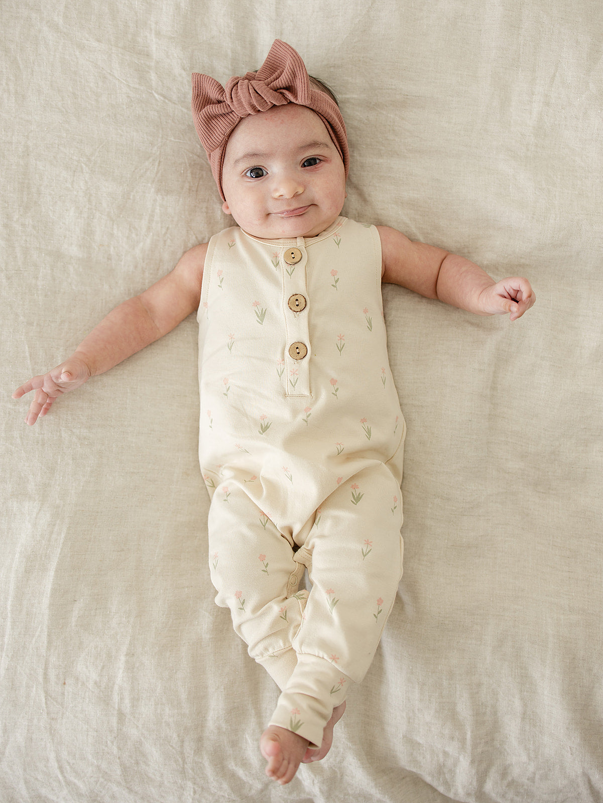 Daisy Tank Romper - HoneyBug