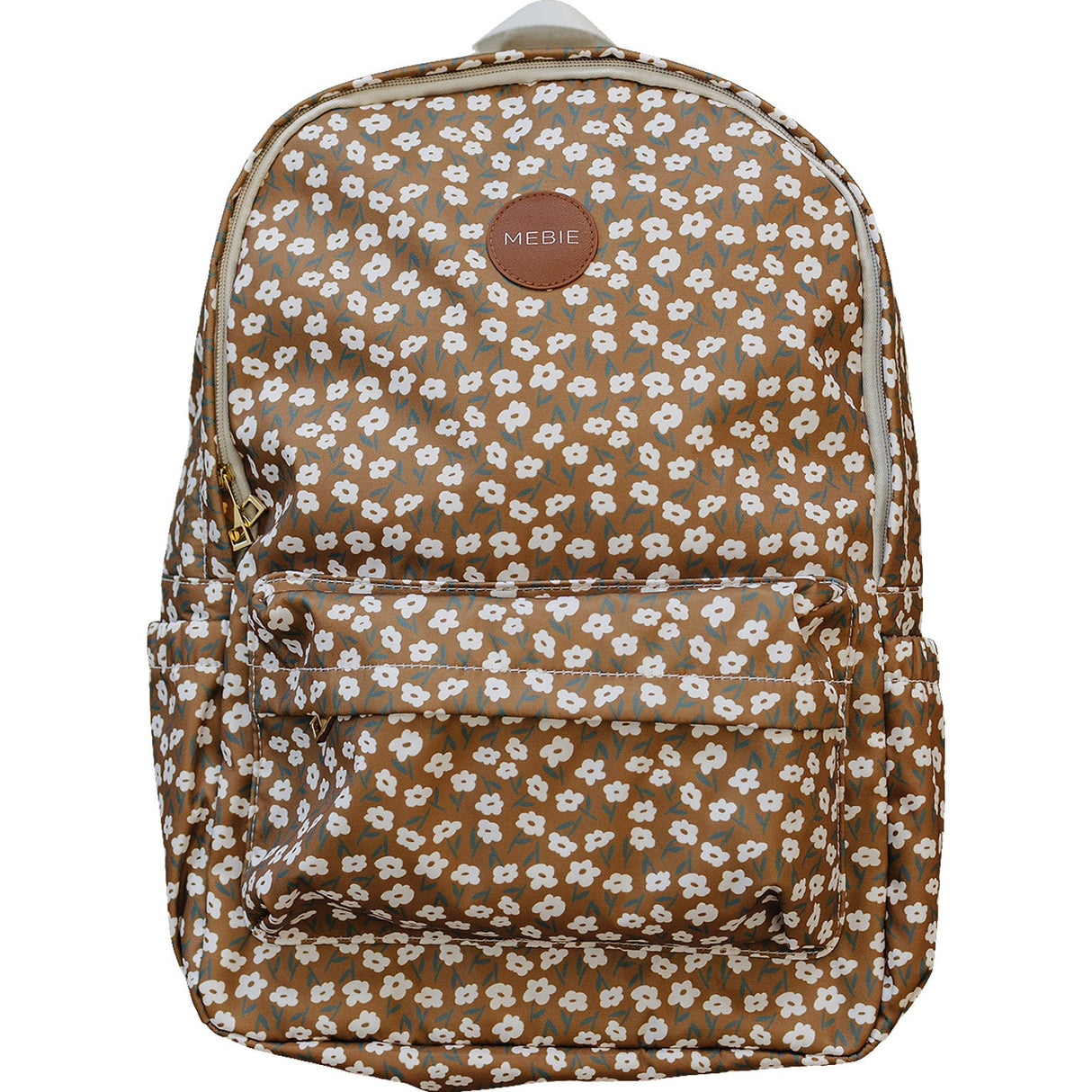 Mustard Floral Large Backpack - HoneyBug